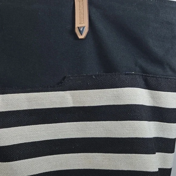Stella & Dot The Hudson Black and Cream Large Tote - Picture 4 of 8